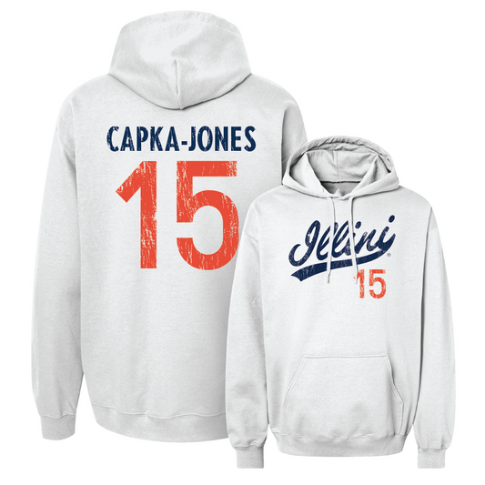 White Script Hoodie    - Alex Capka-Jones