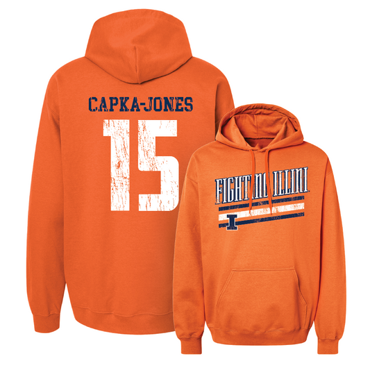 Orange Slant Hoodie    - Alex Capka-Jones