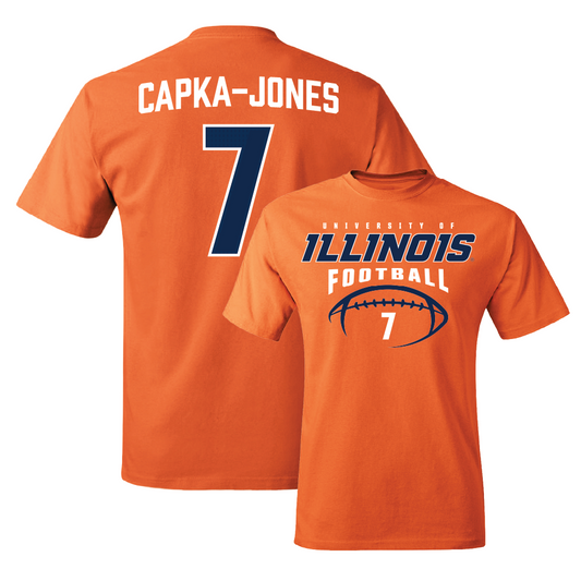 Orange Illinois Football Tee    - Alex Capka-Jones