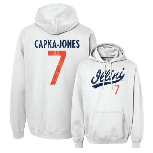 White Script Hoodie    - Alex Capka-Jones