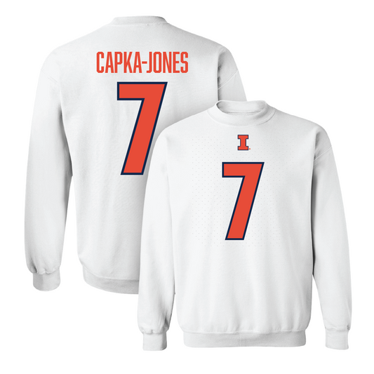 White Illinois Player Crew     - Alex Capka-Jones