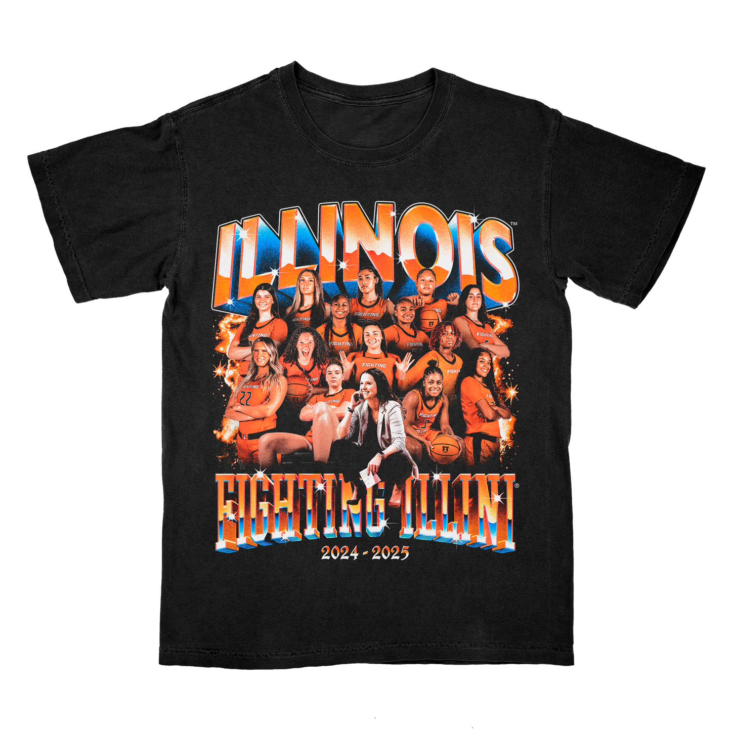 EXCLUSIVE RELEASE: Illinois WBB 24-25' Team Black Tee