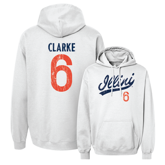 White Script Hoodie   - Jaheim Clarke