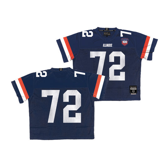 Illinois Throwback Football Jersey - Zy Crisler