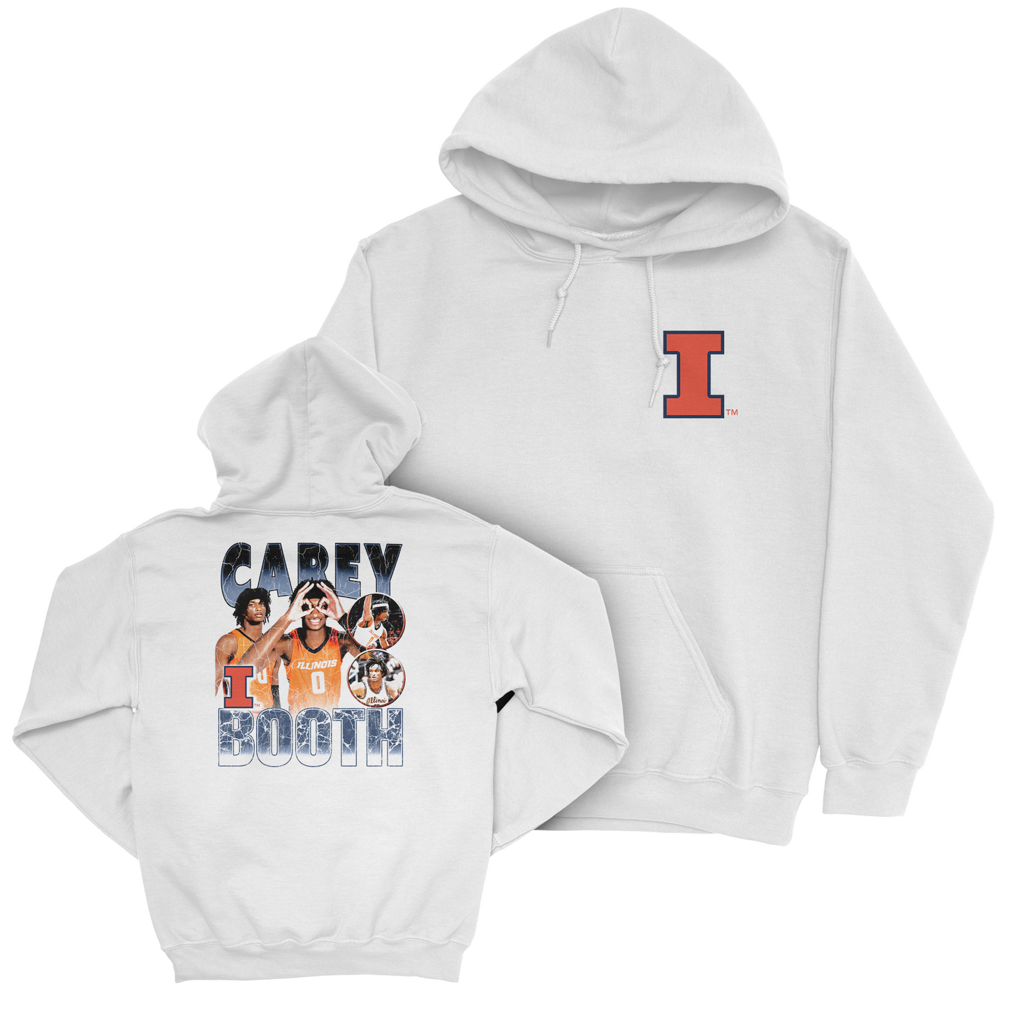 EXCLUSIVE RELEASE: Carey Booth 90s Retro White Hoodie