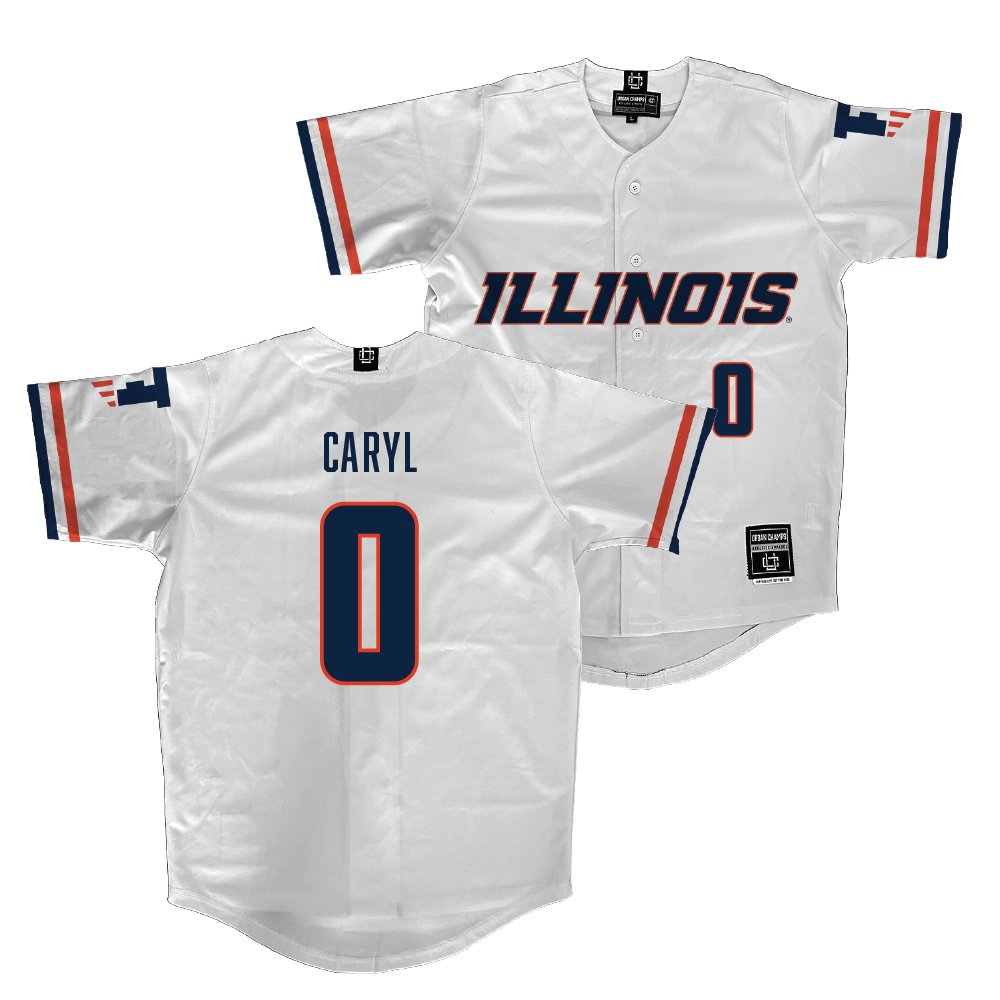 Illinois White Softball Jersey  - Zoe Caryl