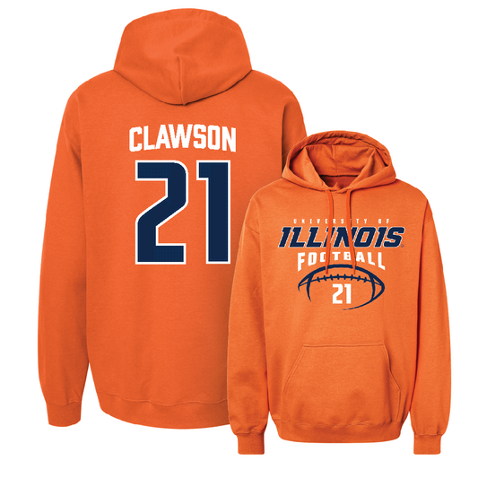 Orange Illinois Football Hoodie    - Ben Clawson