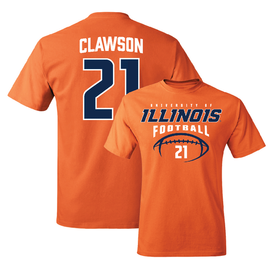 Orange Illinois Football Tee    - Ben Clawson