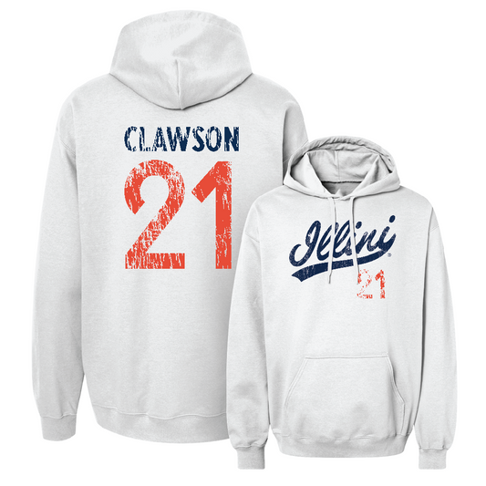 White Script Hoodie    - Ben Clawson