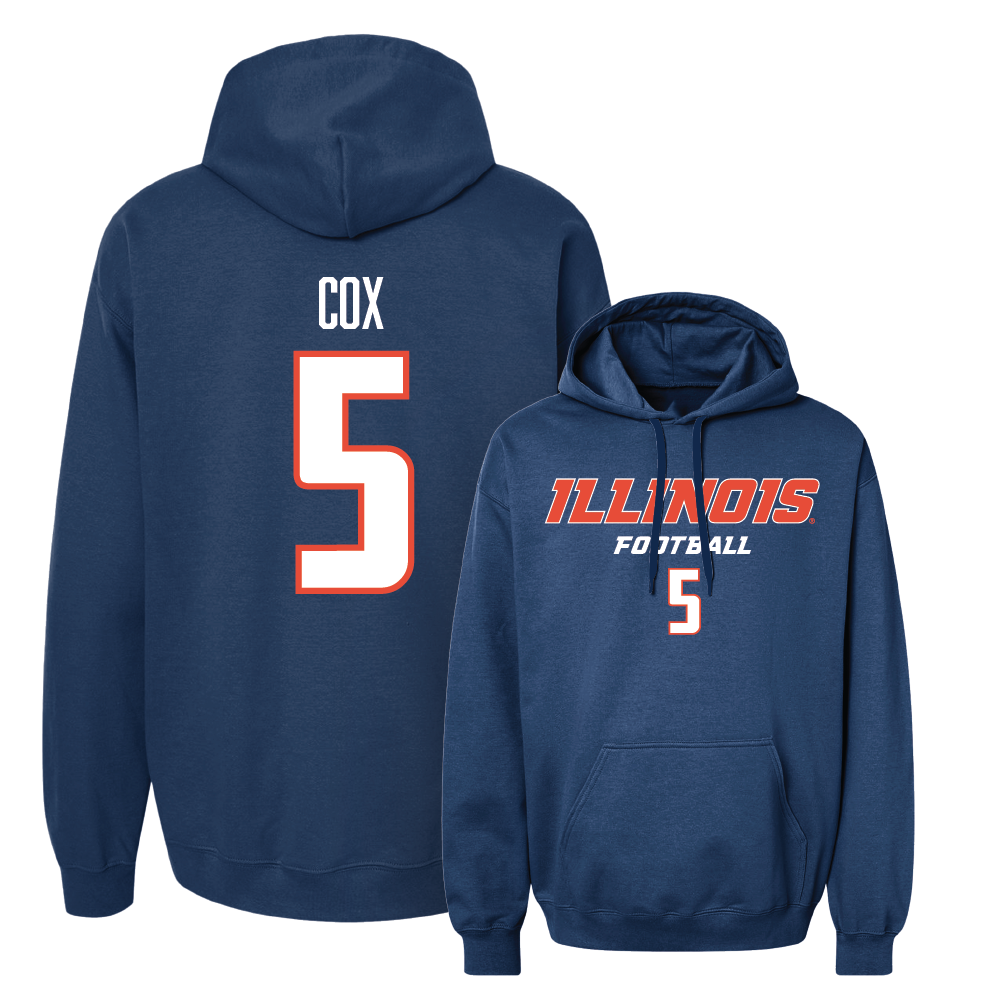 Navy Illinois Classic Hoodie    - Torrie Cox