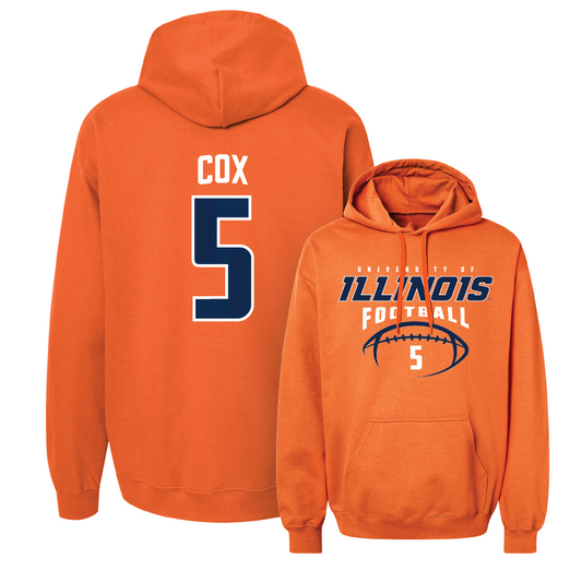 Orange Illinois Football Hoodie    - Torrie Cox