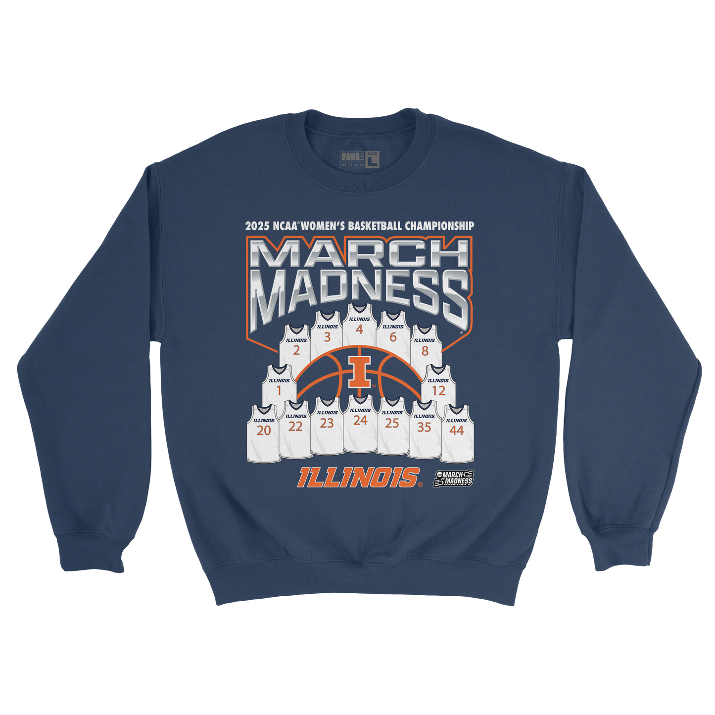 Illinois Women's Basketball Jersey Madness Crew