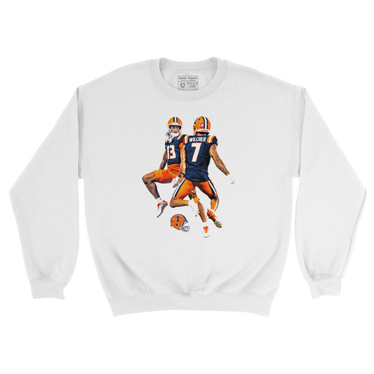 EXCLUSIVE RELEASE:  Illinois MBB 24-25'  Team Caricature White Crew