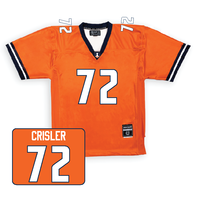 Orange Football Fighting Illini Jersey    - Zy Crisler