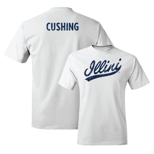 White Script Comfort Colors Tee  - Tyler Cushing