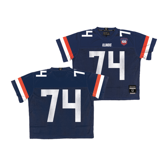 Illinois Throwback Football Jersey - JC Davis