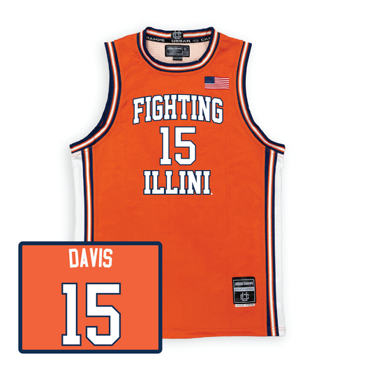 Orange Men's Basketball Illini Jersey  - Jake Davis