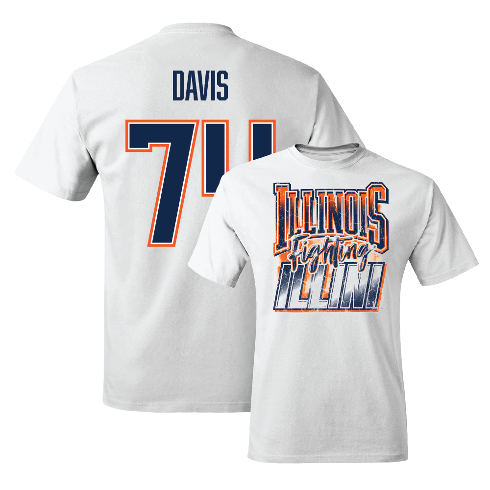 White Illinois Graphic Comfort Colors Tee  - JC Davis