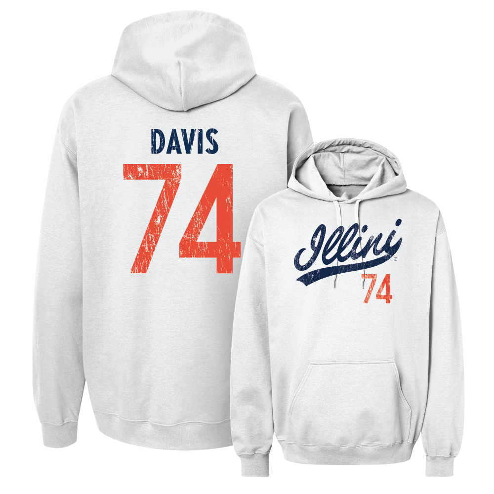 White Script Hoodie  - JC Davis