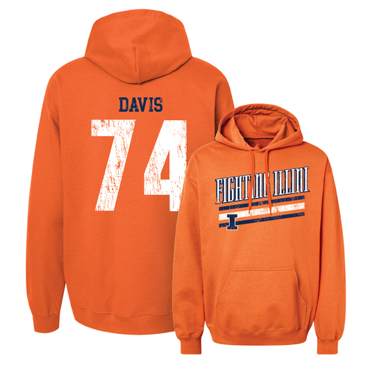 Orange Slant Hoodie  - JC Davis