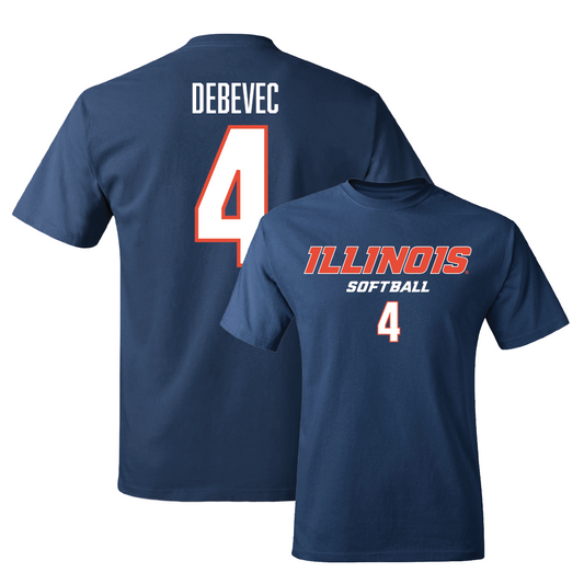 Navy Illinois Classic Tee  - Gabrielle Debevec