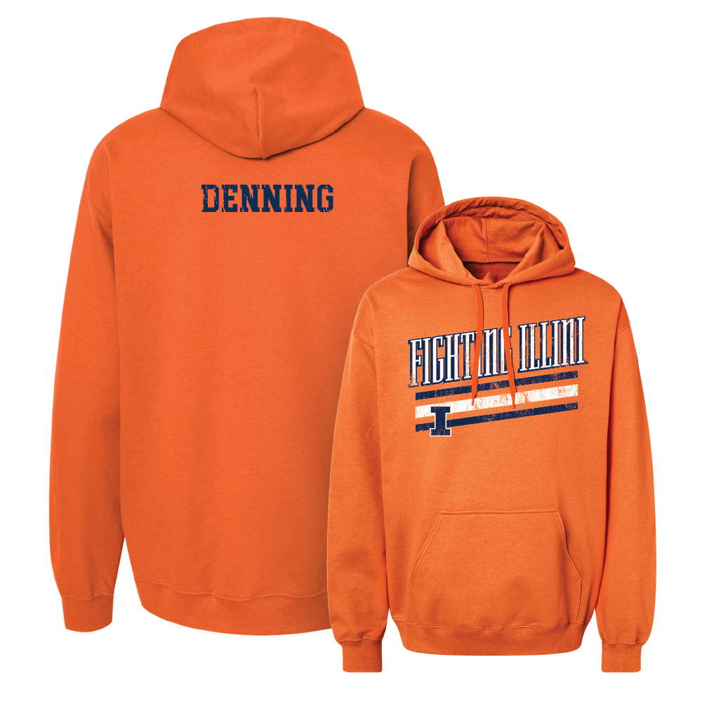 Orange Slant Hoodie  - Destiny Denning