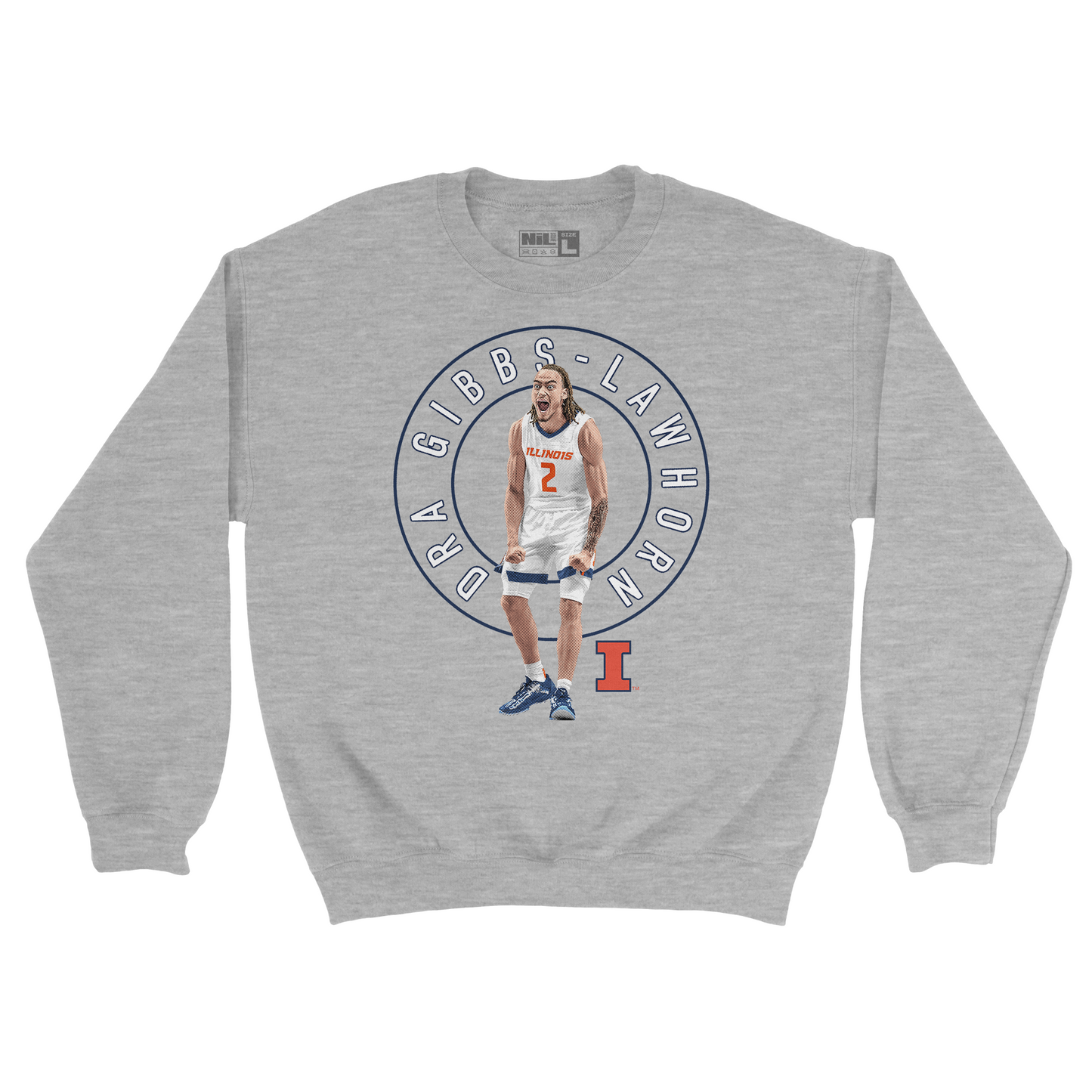 EXCLUSIVE RELEASE: Dra Gibbs-Lawhorn Illustrated Sport Grey Crew