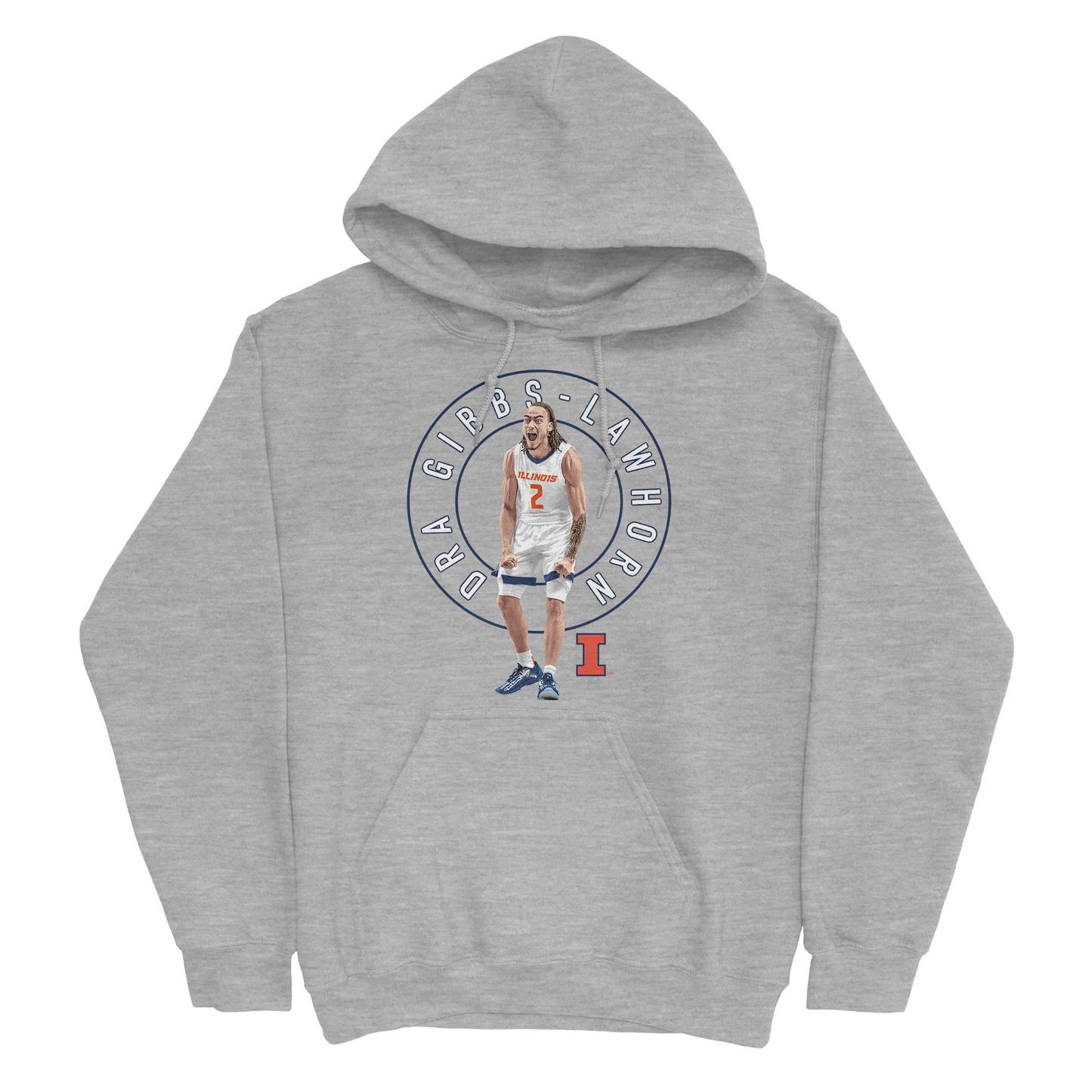 EXCLUSIVE RELEASE: Dra Gibbs-Lawhorn Illustrated Sport Grey Hoodie