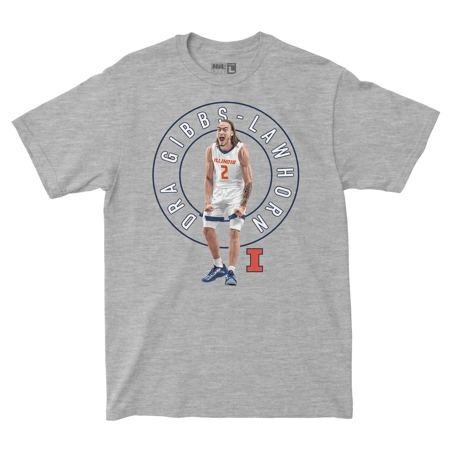 EXCLUSIVE RELEASE: Dra Gibbs-Lawhorn Illustrated Sport Grey Tee