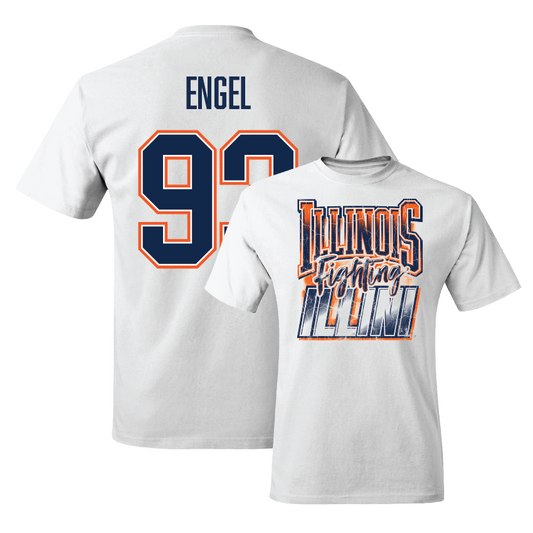 Illinois White Graphic Comfort Colors Tee - Henry Engel