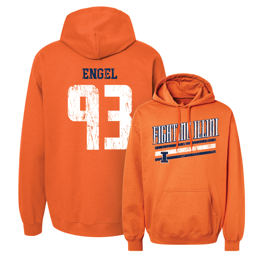 Orange Slant Hoodie  - Henry Engel