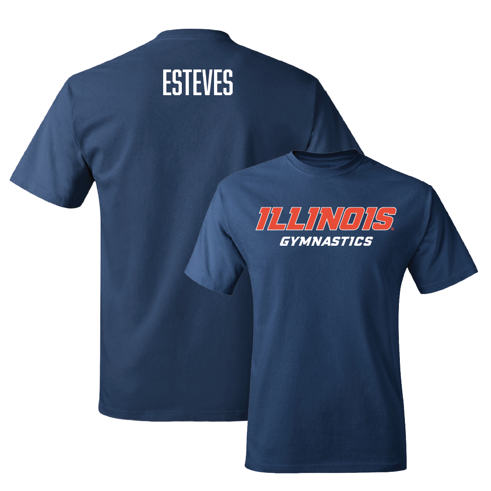 Navy Illinois Classic Tee  - Marly Esteves