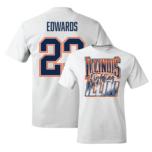 White Illinois Graphic Comfort Colors Tee    - TeRah Edwards