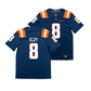 Nike Illinois Navy NIL Game Replica Football Jersey - Malik Elzy