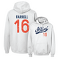 White Illinois Football Script Hoodie     - Logan Farrell
