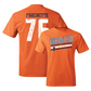 Orange Illinois Football Slant Tee     - Dylan Frechette