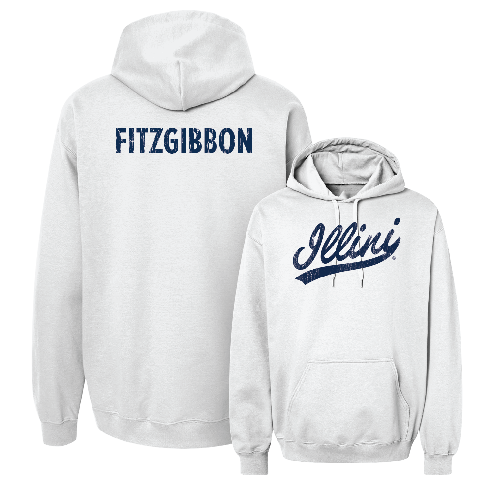 Script White Hoodie  - Kadyn Fitzgibbon