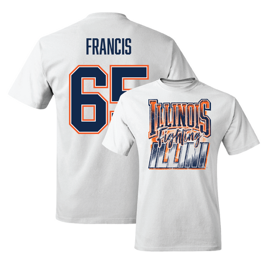 White Illinois Graphic Comfort Colors Tee    - Kellen Francis