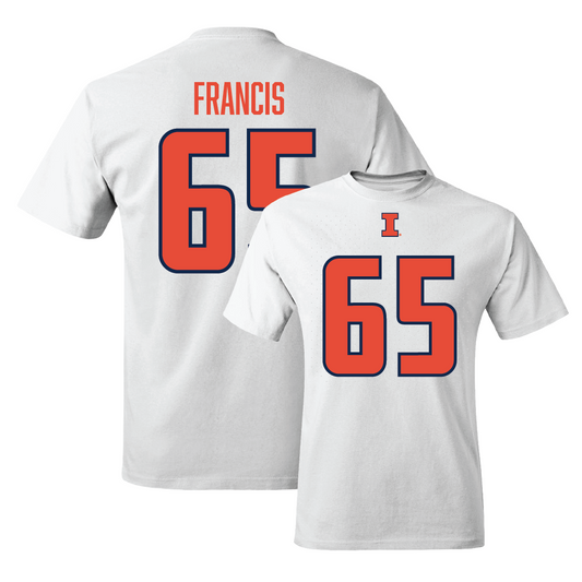 White Illinois Player Tee     - Kellen Francis