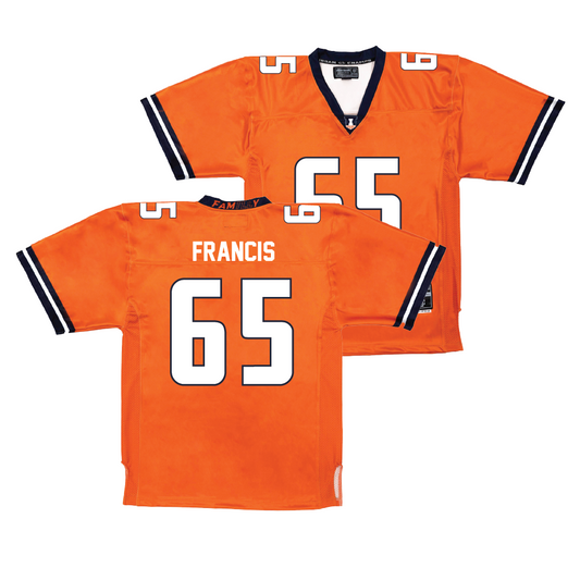 Orange Football Fighting Illini Jersey    - Kellen Francis