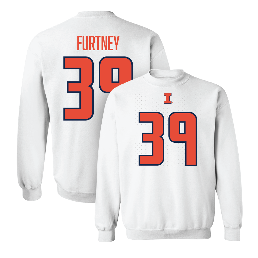 White Illinois Player Crew     - Jake Furtney