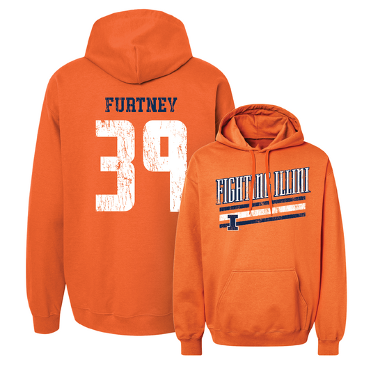 Orange Slant Hoodie    - Jake Furtney