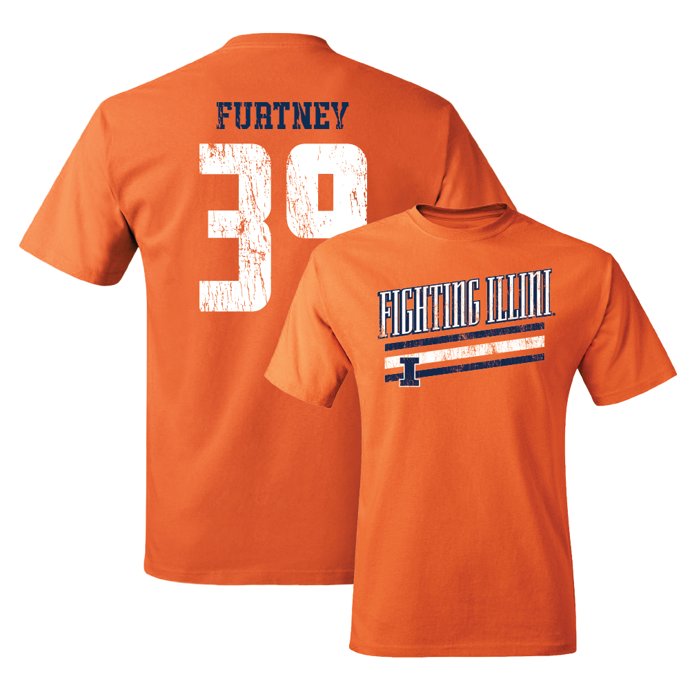 Orange Slant Tee    - Jake Furtney