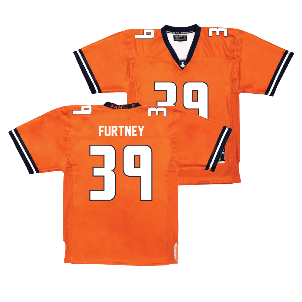 Orange Football Fighting Illini Jersey    - Jake Furtney