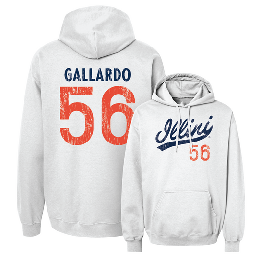 White Script Hoodie    - Guillermo Gallardo