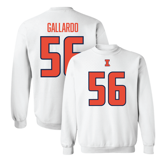 White Illinois Player Crew     - Guillermo Gallardo