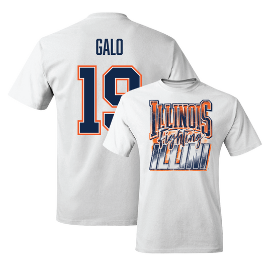 White Illinois Graphic Comfort Colors Tee  - Angie Galo