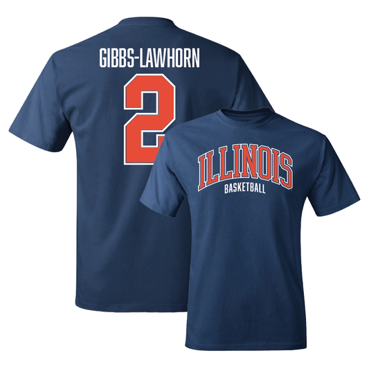 Navy Illinois Arch Tee  - Dra Gibbs-Lawhorn