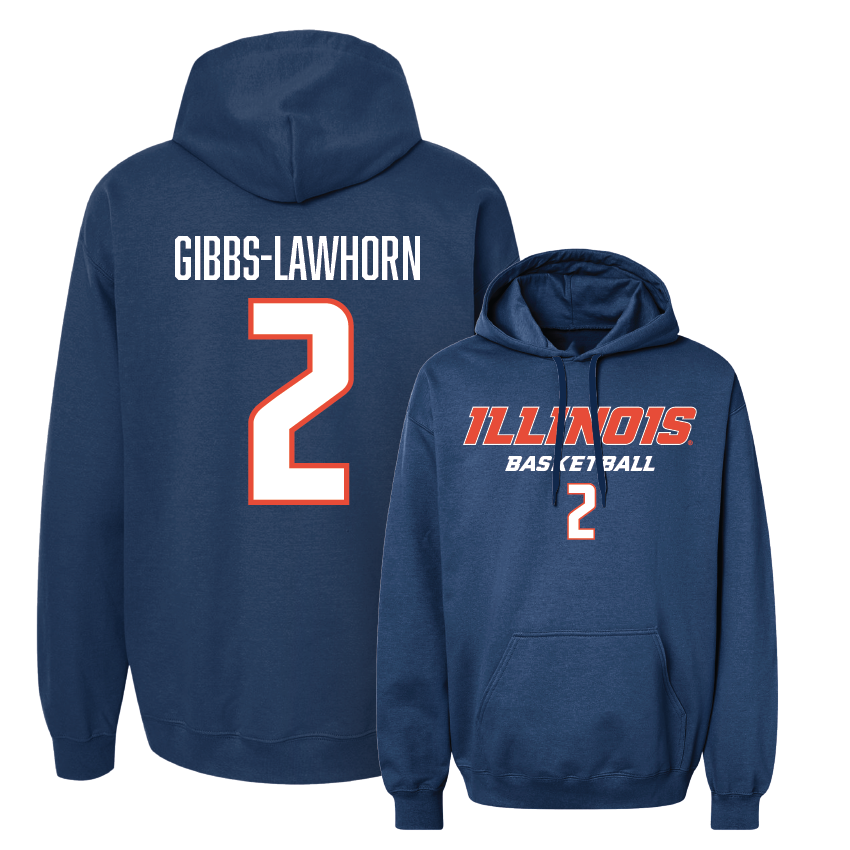 Navy Illinois Classic Hoodie  - Dra Gibbs-Lawhorn