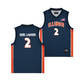 Illinois Men's Basketball Navy Jersey - Dra Gibbs-Lawhorn